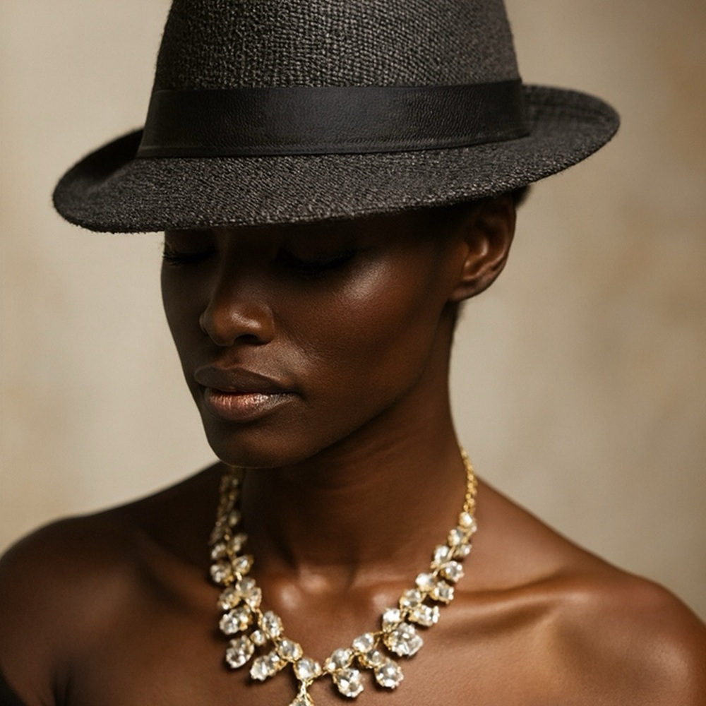 Elegant Black Fedora Hat